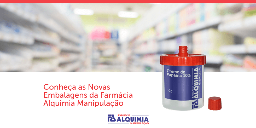 Conheça as Novas Embalagens da Farmácia Alquimia Manipulação