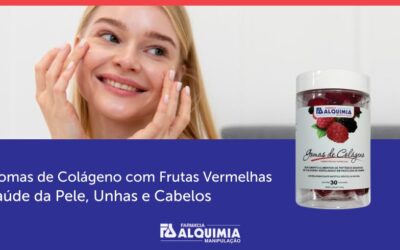Gomas de Colágeno com Frutas Vermelhas: Saúde da Pele, Unhas e Cabelos