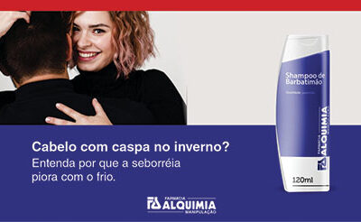 Cabelo com caspa no inverno? Entenda por que a seborreia piora com o frio.